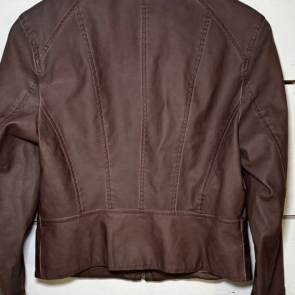 Hei Hei Dara Anthropologie Vegan Leather Jacket - Picture 9 of 14